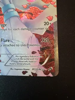 Pokemon Reshiram Full Art RC22/RC25 Legendary Treasures: Radiant Collection Holo - Image 5