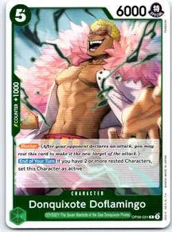 Donquixote Doflamingo OP09-031 Rare Emperors in the New World One Piece Foil NM - Image 1