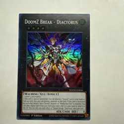 DoomZ Break - Diactorus DOOD-EN046 Super Rare 1st Ed NM (READY TO SHIP!) Yugioh - Image 1