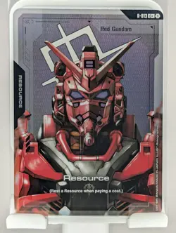 Bandai Gundam Card Game Resource Card Red Gundam R-013 C+ - Image 1