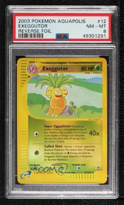 Exeggutor Reverse Foil Pokemon e-Card Series Aquapolis #12 2003 - Image 1