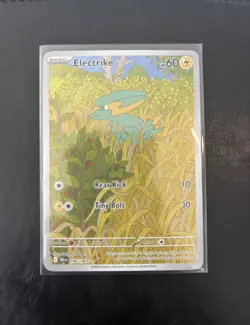 Electrike Pokemon Card 196/182 Destined Rivals Card Secret Rare Full Art - Image 1