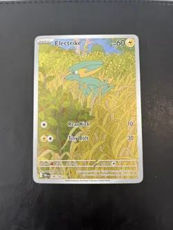 Electrike Pokemon Card 196/182 Destined Rivals Card Secret Rare Full Art - Image 2