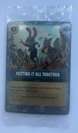Lorcana Putting It All Together Disney Zootopia 2 Movie 27/P3 Promo Card SEALED - Image 1