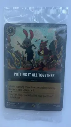 Lorcana Putting It All Together Disney Zootopia 2 Movie 27/P3 Promo Card SEALED - Image 2