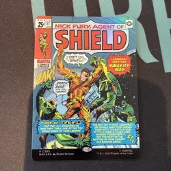 Marvel Nick Fury, Agent of S.H.I.E.L.D. Borderless Foil MTG Card - English #389 - Image 1