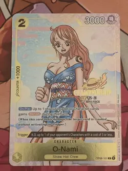 O-Nami (CS 25-26 Event Pack) OP06-101 One Piece Promotion Cards Foil - Image 1