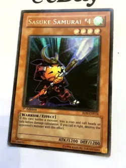 YUGIOH - SASUKE SAMURAI #4 - 1ST ED - RDS-EN016 - ULTIMATE RARE - GOOD - RISE OF - Image 3