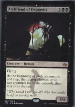 Archfiend of Depravity - Fate Reforged: #62, Magic: The Gathering Lp C331 - Image 1
