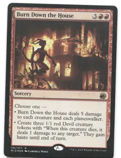 Burn Down the House Foil R Innistrad: Midnight Hunt 131 NM - Image 1