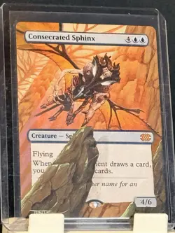 Consecrated Sphinx Magic: The Gathering Hand Painted Full Altered Art Tentz - Image 1