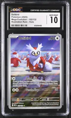 2025 Mega Evolution #152/132 Delibird CGC 10 - Image 1