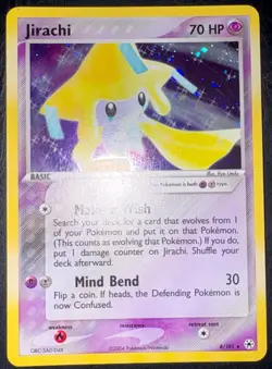 Pokemon TCG Jirachi 8/101 EX Hidden Legends Basic 70 HP HOLO 2004 - Image 3