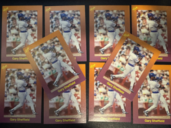 1989 Classic Travel Orange GARY SHEFFIELD #101 - LOT OF 10 MLB Cards Brewers - Image 1