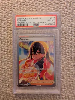 Carmine 217/167 PSA 10 Special Illustration Rare Twilight Masquerade Pokemon - Image 1