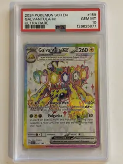 Pokemon Galvantula ex 159/142 Sv07 Stellar Crown Ultra Rare Holo PSA 10 - Image 1