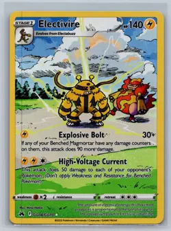 Electivire GG08/GG70 Holo Crown Zenith Galarian Gallery Pokemon Card NM - Image 1