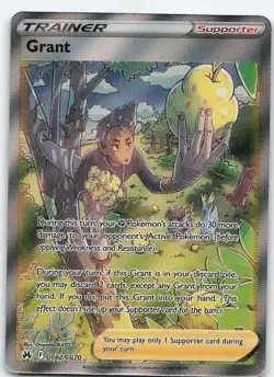 Grant GG62/GG70 Ultra Rare Holo Crown Zenith: Galarian Gallery NM Pokemon - Image 1