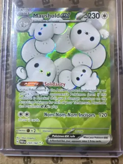 Maushold ex 233/182 Ultra Rare, Paradox Rift, Full Art Holo, Pokemon TCG, NM - Image 1