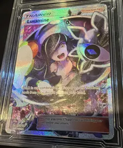 Pokemon TCG Lusamine Ultra Prism 153/156 Holo Full Art - Image 1