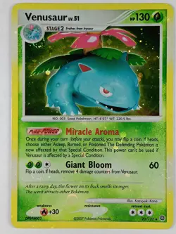 Pokemon Venusaur 20/132 Rare Secret Wonders Holo Card 2007 - Image 1