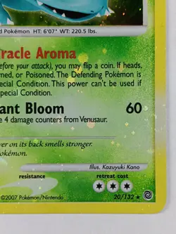 Pokemon Venusaur 20/132 Rare Secret Wonders Holo Card 2007 - Image 4