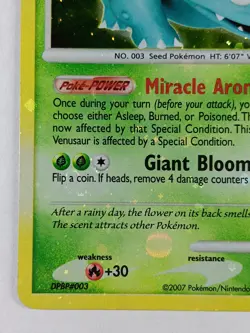 Pokemon Venusaur 20/132 Rare Secret Wonders Holo Card 2007 - Image 5