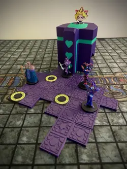 Yugioh Dungeon Dice Monsters Custom Heart Counter Tower/Tile Set - Dark Magician - Image 1