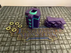 Yugioh Dungeon Dice Monsters Custom Heart Counter Tower/Tile Set - Dark Magician - Image 2