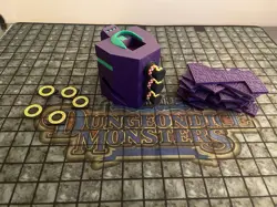 Yugioh Dungeon Dice Monsters Custom Heart Counter Tower/Tile Set - Dark Magician - Image 3