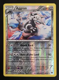 Pokemon AGGRON 59/101 Reverse Holo Rare Plasma Blast - Light Play 🍒 - Image 4