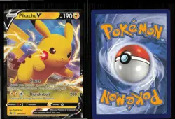 Pikachu V SWSH061 Holo Promo Sword & Shield Promo Pokemon Near Mint - Image 3