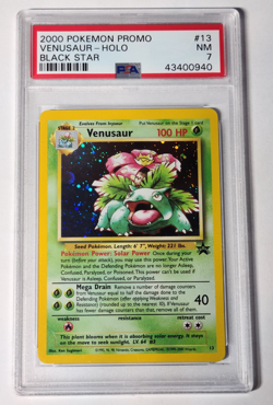 Venusaur Holo Pokemon Black Star Promo 2000 #13 PSA 7 NM - Image 1