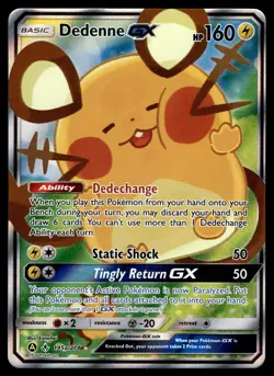 DEDENNE GX - 195a/214 Rare Ultra Unbroken Bonds Pokemon NM - Image 1