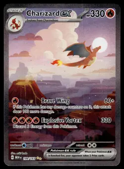 CHARIZARD EX - 199/165 - Special Illustration Rare SV 151 Pokemon - Image 1