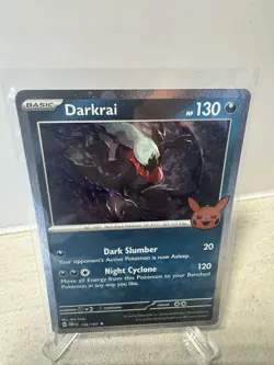 Pokemon TCG Halloween Trick Or Trade 2024 Darkrai #136/197 Cosmos Rare - Image 1