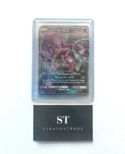 Pokemon Mewtwo GX SM196 Detective Pikachu Movie Promo Holo Rare Black Star LP - Image 1