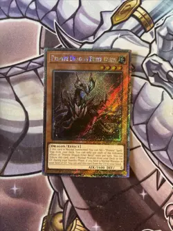 (RA05) Yugioh Primite Dragon Ether Beryl RA05-EN033 Platinum Secret 1st Ed NM - Image 1