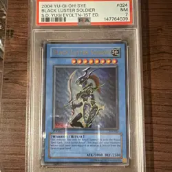 Yu-Gi-Oh! Black Luster Soldier SYE-024 Ultra Rare Holo 1st Ed PSA 7 2004 - Image 3