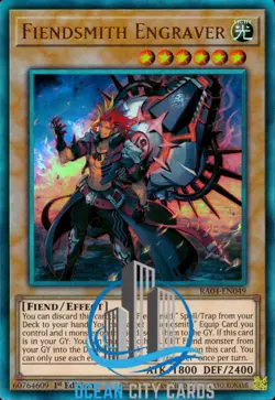 Yugioh Fiendsmith Engraver RA04-EN049 Ultimate Rare Near Mint 1st Edition - Image 5