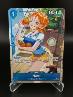 Nami (P-053) (Full Art) P-053 Promo Premium Booster -The Best- One Piece NM - Image 1
