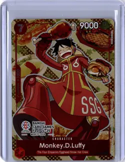 Monkey.D.Luffy Bandai Card Games Fest 24-25 P-080 One Piece Promotion Cards NM - Image 1