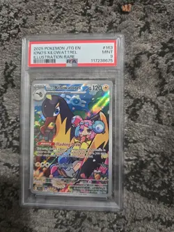 Pokemon TCG Iono's Kilowattrel Card 163/159 Journey Together IR - Image 1