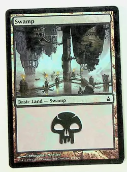 Swamp (296) - Ravnica: City of Guilds Foil Card - Image 1