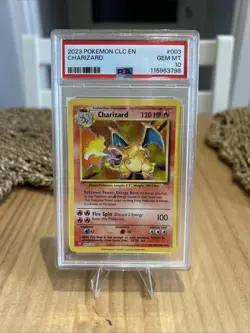 PSA 10 Charizard 003/034 CLC Classic Collection English Holo Graded Pokemon Card - Image 1
