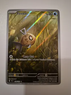 Pokemon Feebas Holo Illustration Rare Card 198/191 Sv08: Surging Sparks - Image 1