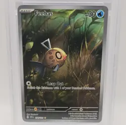 Pokemon Feebas 198/191 Surging Sparks Sv08 Illustration Rare Holo PSA 10 EN - Image 1