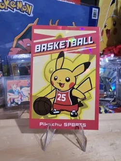 Pokemon Electric Pika Card Database - Pikachu Sports Basketball Art Gallery - Image 1