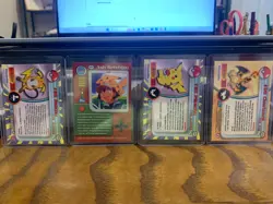 1999 topps pokemon tv animation edition series 1 (6 card Lot) Blue Topps Label - Image 2