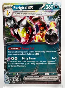 Pokemon Card 2024 Temporal Forces Farigiraf EX 108/162 - Image 1